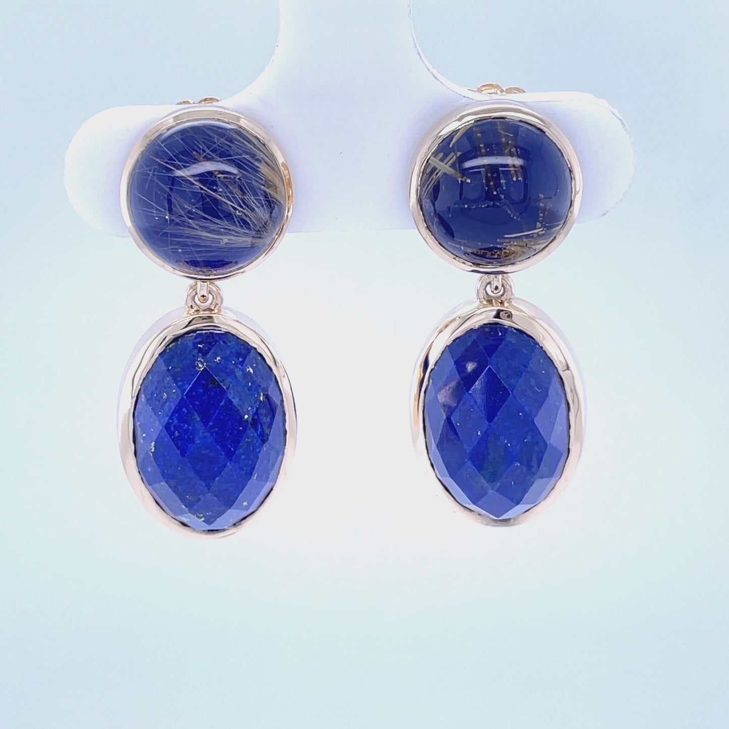 Load and play video in Gallery viewer, Cerulean Glimmer Earrings