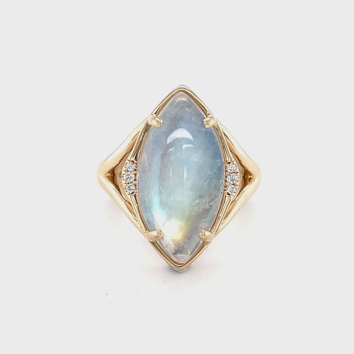 Moonstone Diamond Ring | Alternative Engagement Ring | M&M Jewelry – M ...