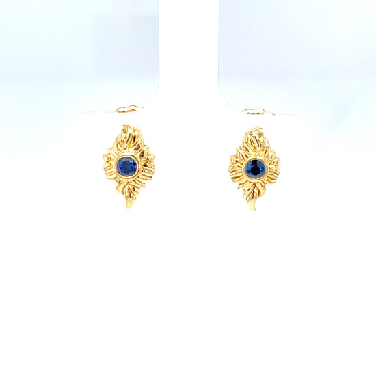 Sapphire Blossom Earrings